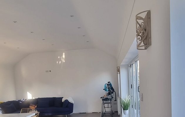 Finished open-plan living area