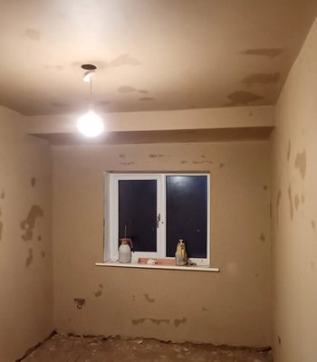Room renovation after plastering